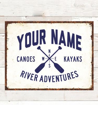 River Adventures : Tin Signs