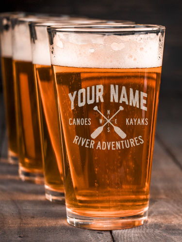 River Adventures : Pint Glasses - Engraved