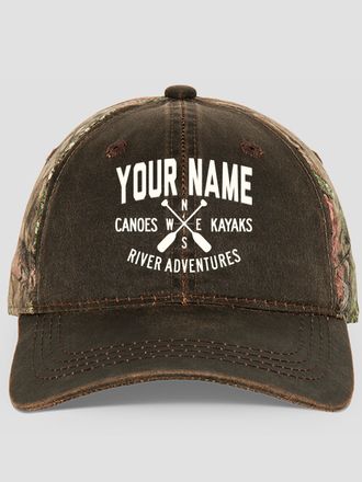 River Adventures : Embroidered 2-Tone Camo Hats