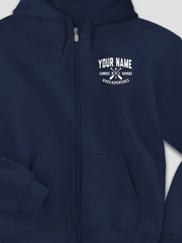 River Adventures : Embroidered Zip Hoodies