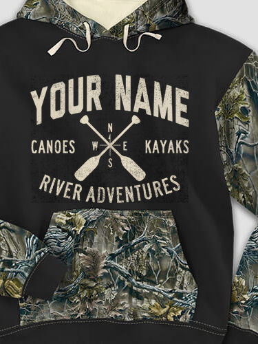 River Adventures : Printed 2-Tone Camo Hoodies
