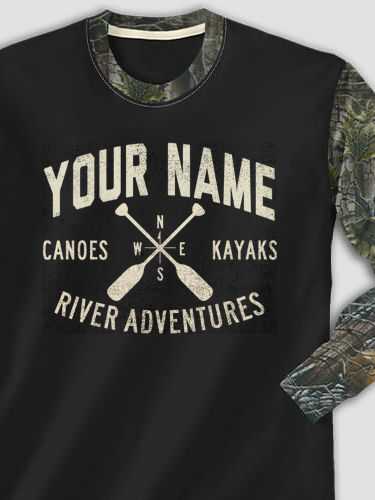 River Adventures : Printed 2-Tone Camo Long Sleeves