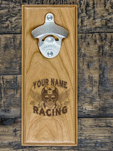 Racing Skull : Bottle Openers - Engraved
