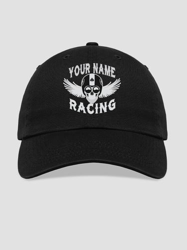 Racing Skull : Embroidered Baseball Hats