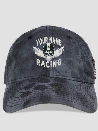 Racing Skull : Embroidered Kryptek Tactical Camo Hats