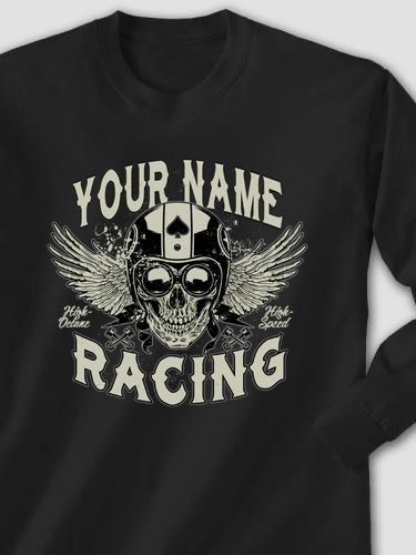 Racing Skull : Printed Long Sleeves