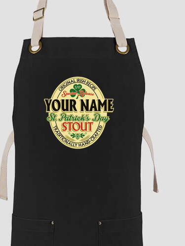 St. Patrick's Day Stout : Printed Canvas Work Aprons