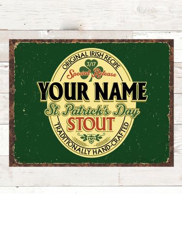 St. Patrick's Day Stout : Tin Signs