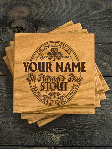 St. Patrick's Day Stout : Coasters - Engraved