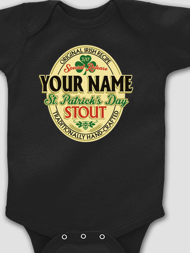 St. Patrick's Day Stout : Printed Baby Bodysuits