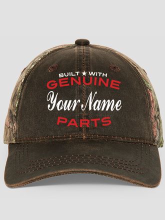 Genuine Parts : Embroidered 2-Tone Camo Hats