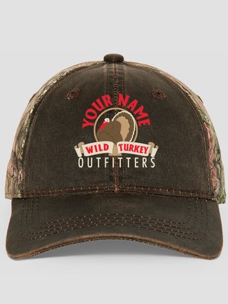 Wild Turkey Outfitters : Embroidered 2-Tone Camo Hats