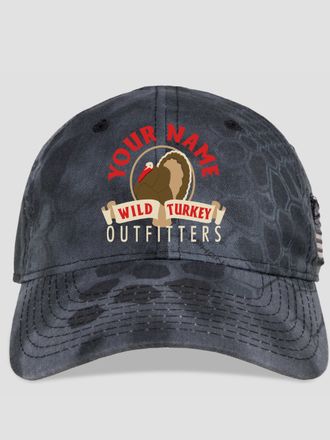 Wild Turkey Outfitters : Embroidered Kryptek Tactical Camo Hats