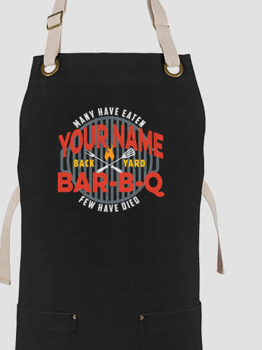 Few Have Died BBQ : Printed Canvas Work Aprons