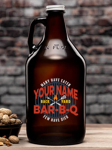 Few Have Died BBQ : Beer Growlers - Color Printed