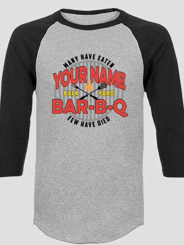 Few Have Died BBQ : Printed Raglan Shirts