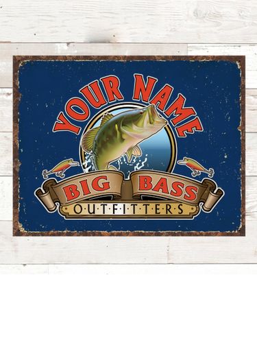 Big Bass Outfitters : Tin Signs