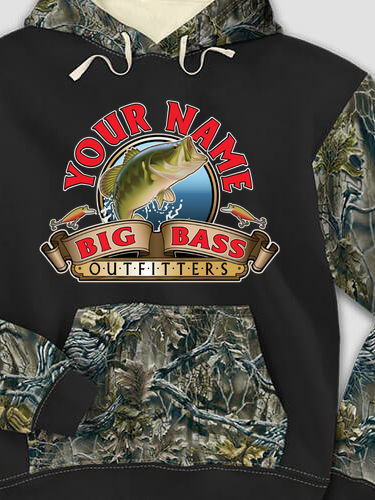 Big Bass Outfitters : Printed 2-Tone Camo Hoodies