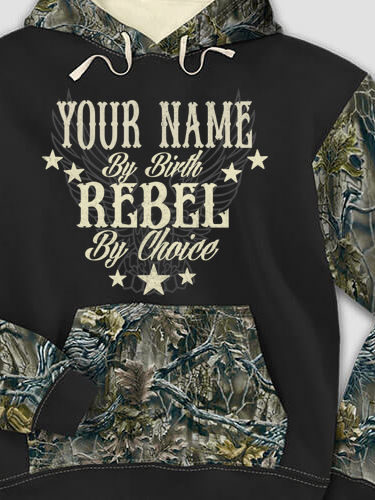 Rebel : Printed 2-Tone Camo Hoodies