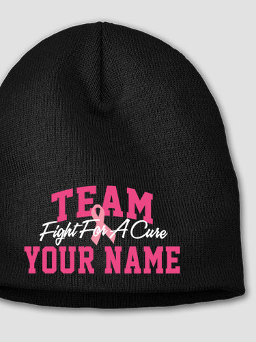 Team Pink : Embroidered Beanies