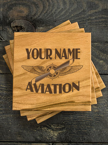 Aviation : Coasters - Engraved