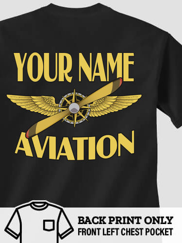 Aviation : Printed Pocket T-Shirts
