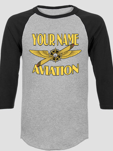 Aviation : Printed Raglan Shirts