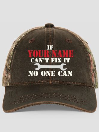 Fix It : Embroidered 2-Tone Camo Hats