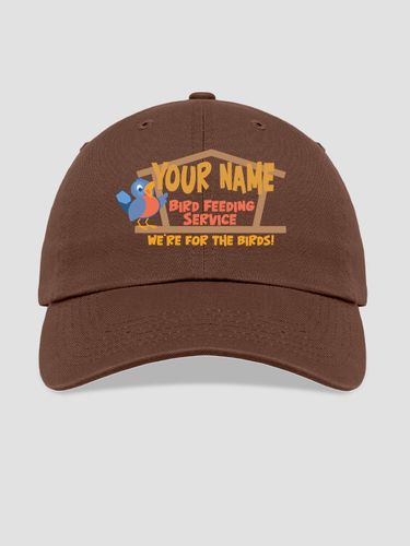 Bird Feeding Service : Embroidered Baseball Hats