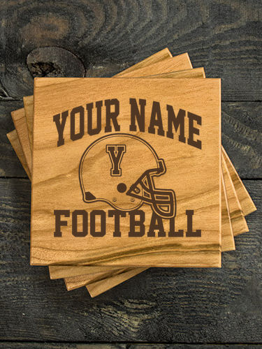 Football Helmet : Coasters - Engraved