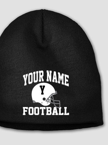 Football Helmet : Embroidered Beanies