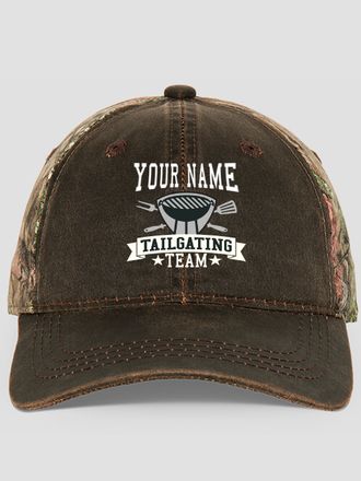 Tailgating Team : Embroidered 2-Tone Camo Hats