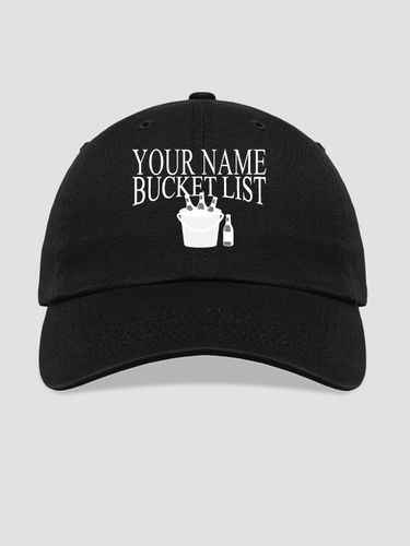 Bucket List : Embroidered Baseball Hats