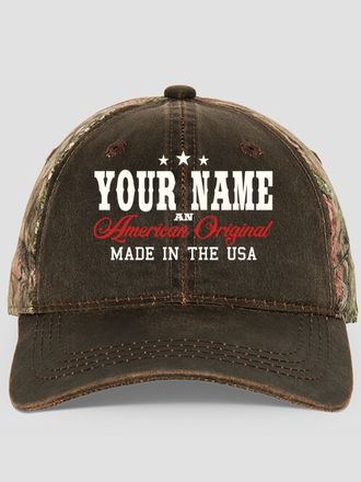 American Original : Embroidered 2-Tone Camo Hats