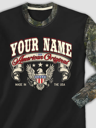 American Original : Printed 2-Tone Camo Long Sleeves