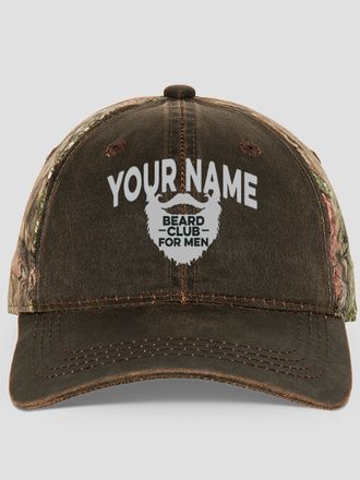 Beard Club : Embroidered 2-Tone Camo Hats