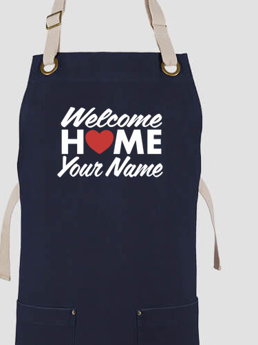 Welcome Home Heart : Printed Canvas Work Aprons