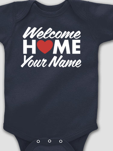 Welcome Home Heart : Printed Baby Bodysuits