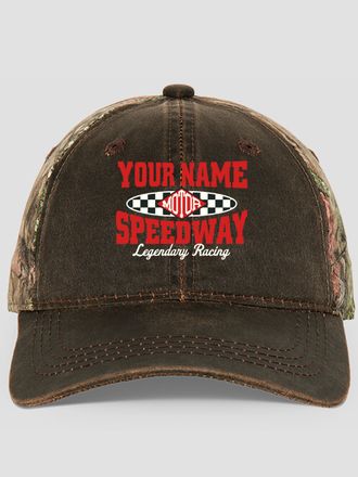 Speedway : Embroidered 2-Tone Camo Hats