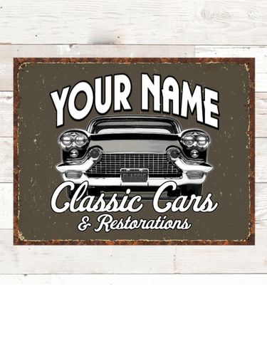 Classic Cars : Tin Signs