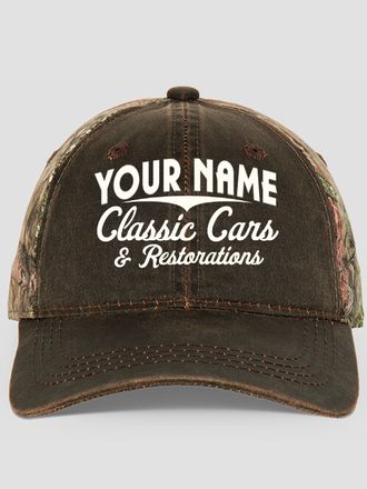 Classic Cars : Embroidered 2-Tone Camo Hats
