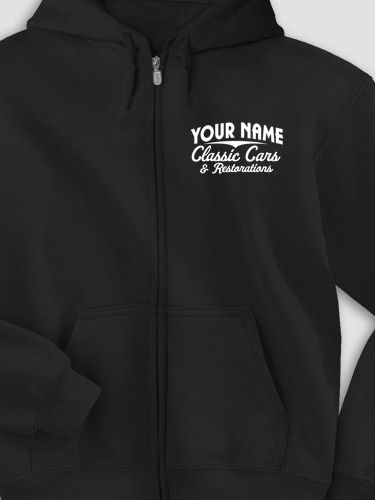 Classic Cars : Embroidered Zip Hoodies