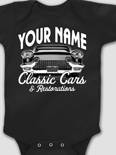 Classic Cars : Printed Baby Bodysuits