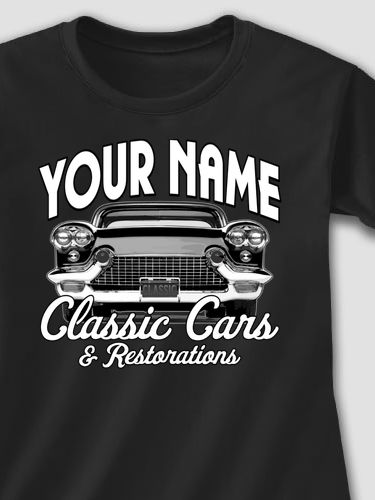Classic Cars : Adult Ladies Fitted T-Shirt