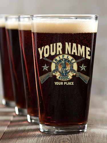 Rifle Association : Pint Glasses - Color Printed