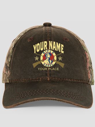 Rifle Association : Embroidered 2-Tone Camo Hats