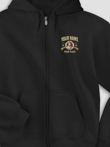 Rifle Association : Embroidered Zip Hoodies