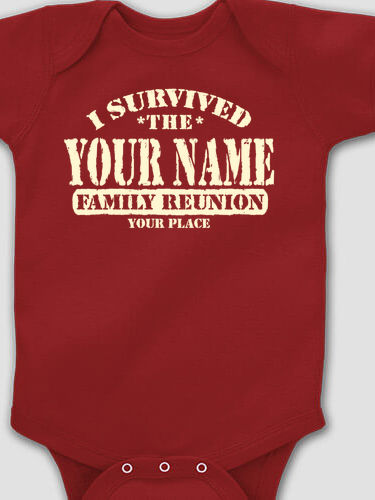 I Survived Reunion : Printed Baby Bodysuits