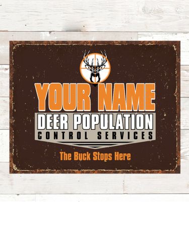 Deer Services : Tin Signs