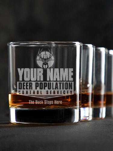 Deer Services : Rocks Glasses - Engraved